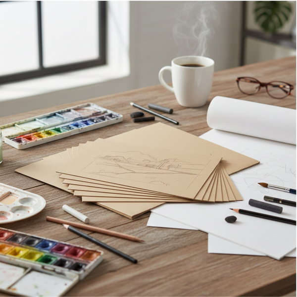 MDF Boards (A2, A3, and A4) 3mm - Set of 12