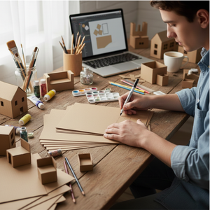 MDF Boards (A2, A3, and A4) 3mm - Set of 12