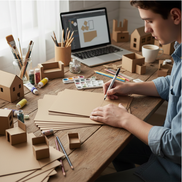 MDF Boards (A2, A3, and A4) 3mm - Set of 12