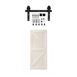 Evara Barn Door (210 cm x 90 cm x 3.8 cm) - 2m Track Kit Included