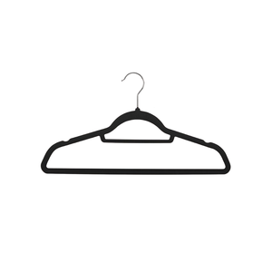 Noir Non-Slip Velvet Hangers - Set of 50
