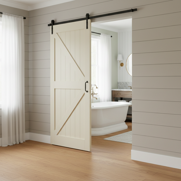 Evara Barn Door (210 cm x 90 cm x 3.8 cm) - 2m Track Kit Included