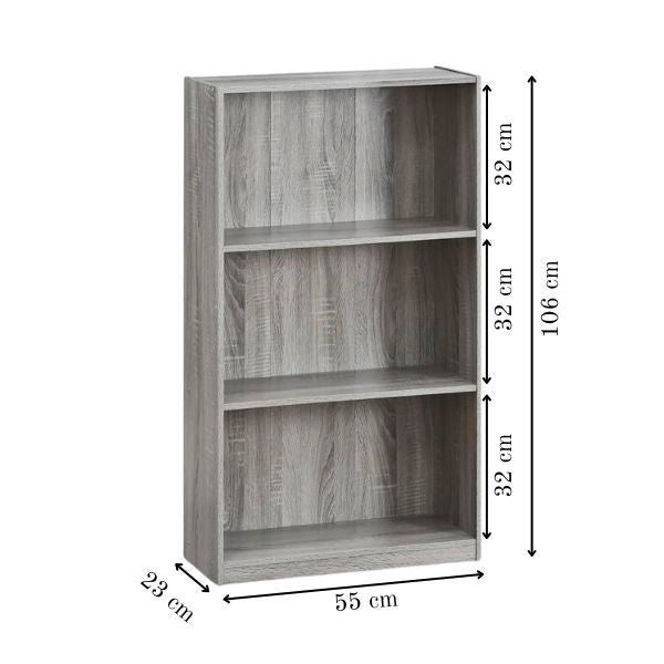 Minimalist 3-Tier Bookcase