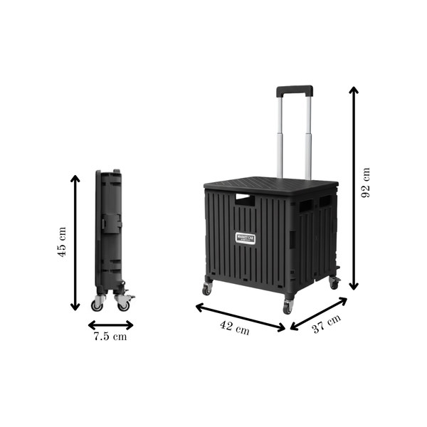 Oria Collapsible Storage Cart with Wheels