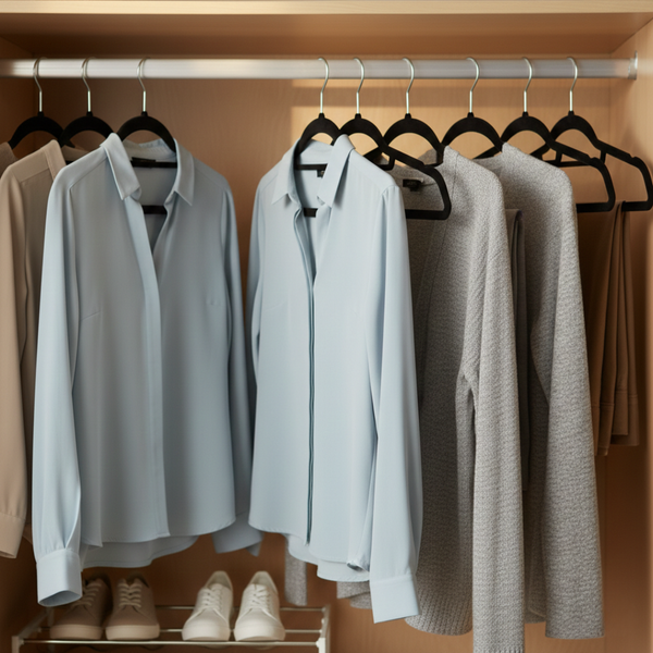 Noir Non-Slip Velvet Hangers - Set of 50