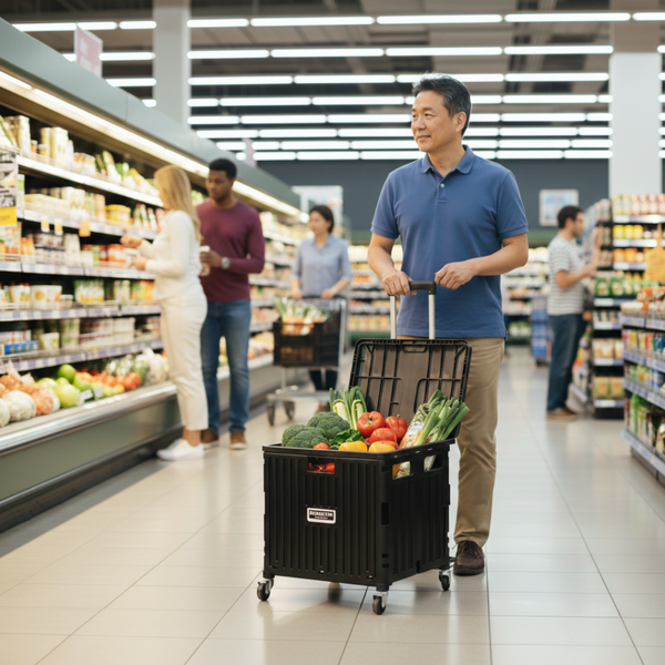 Oria Collapsible Storage Cart with Wheels