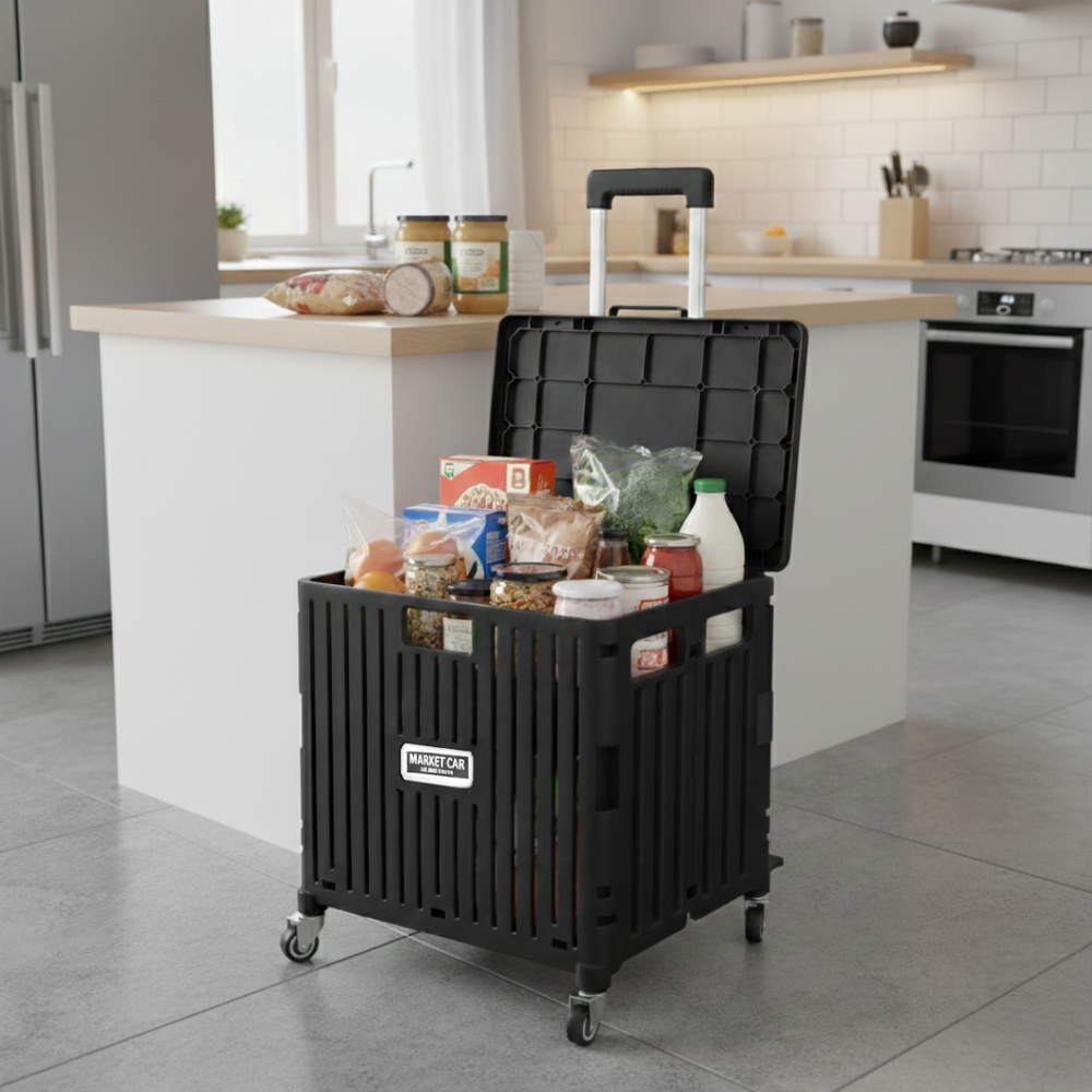 Oria Collapsible Storage Cart with Wheels