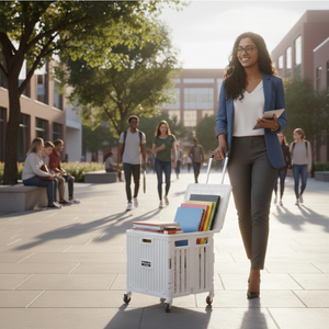 Oria Collapsible Storage Cart with Wheels