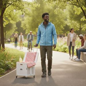 Oria Collapsible Storage Cart with Wheels