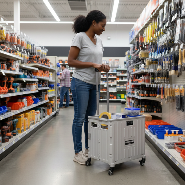 Oria Collapsible Storage Cart with Wheels