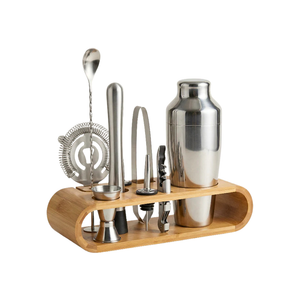 Bentwood 10-Piece Cocktail Shaker Set