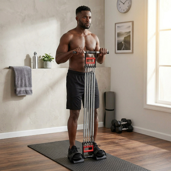 Multi-Function Spring Chest Expander & Pedal Exerciser