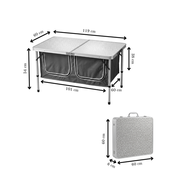 Trailside Camping Table with Storage