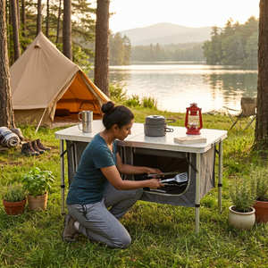 Trailside Camping Table with Storage