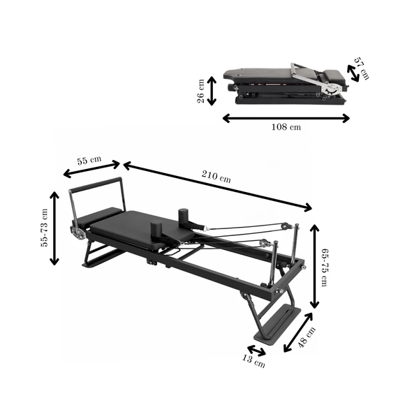 Lumina Foldable Pilates Reformer Machine