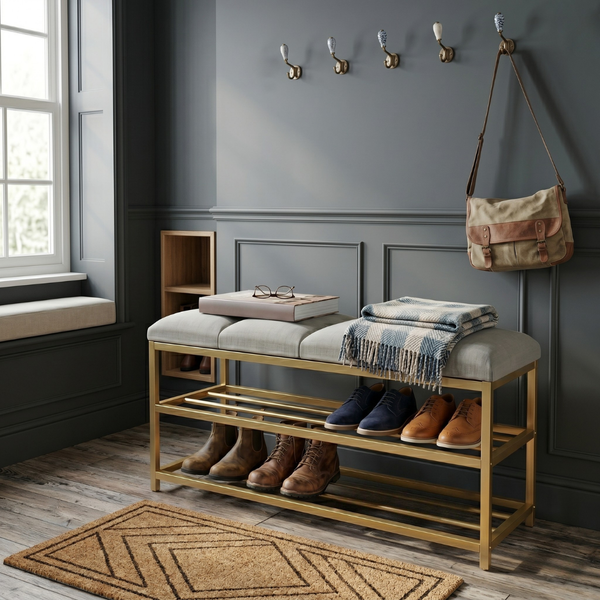Crestline Storage Bench
