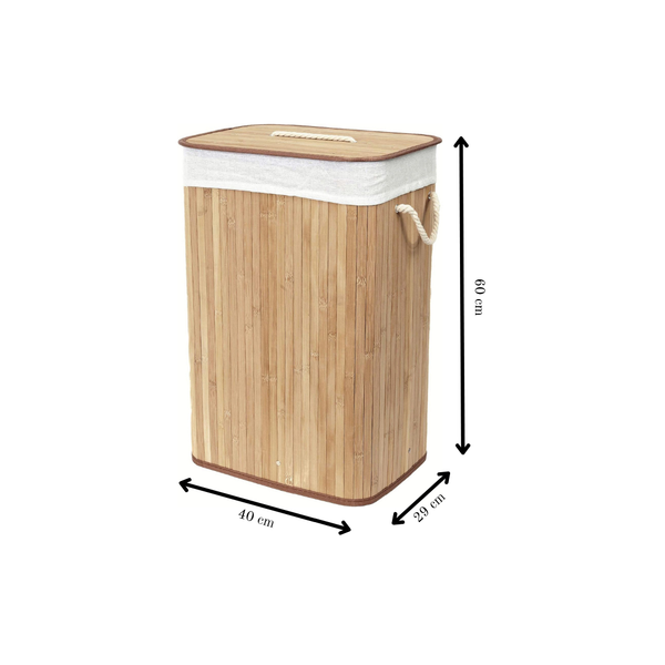 Luma Collapsible Bamboo Laundry Basket