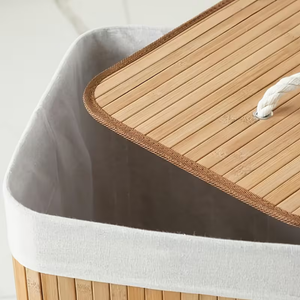 Luma Collapsible Bamboo Laundry Basket