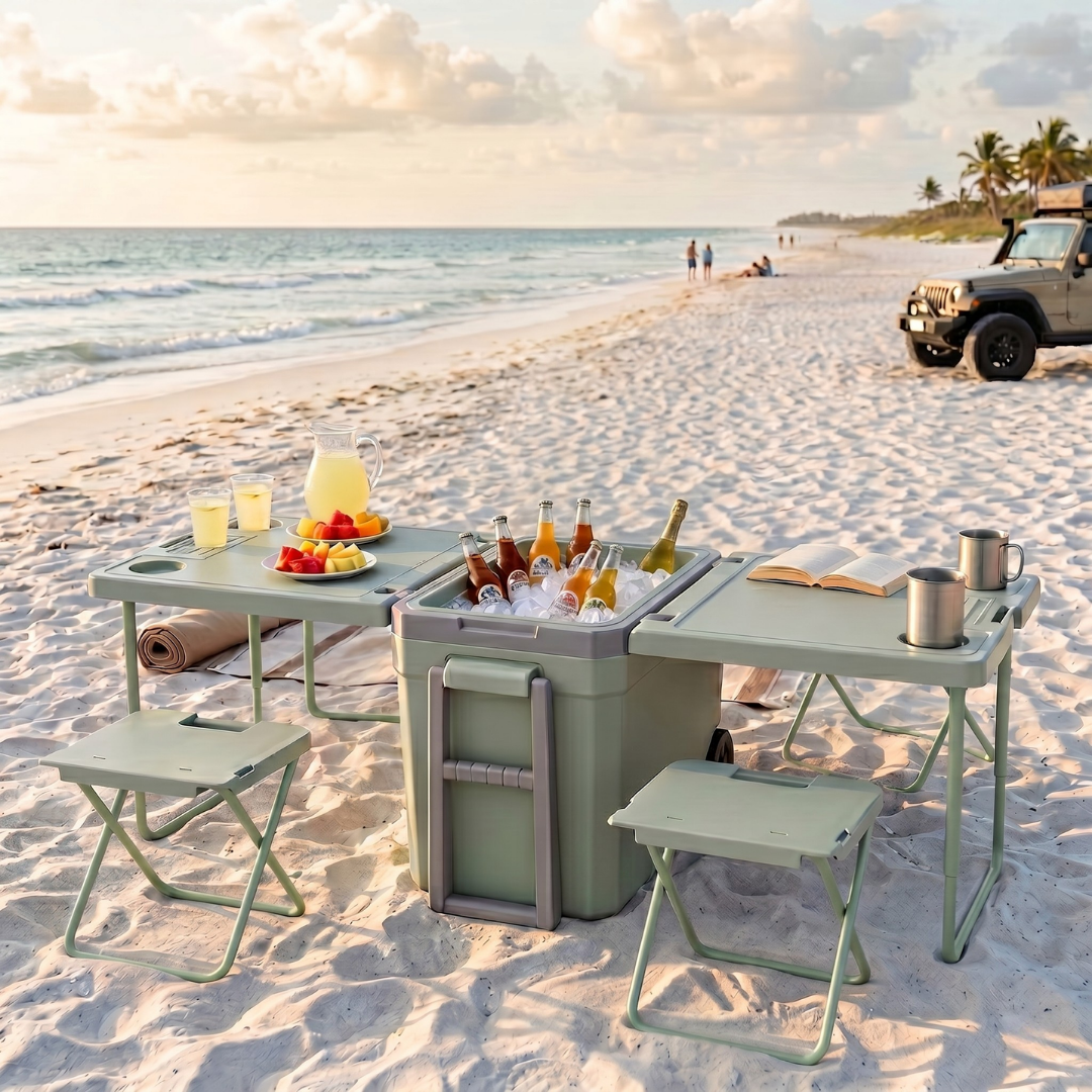Alder Portable Multifunctional Outdoor Camping Table and Chair Set
