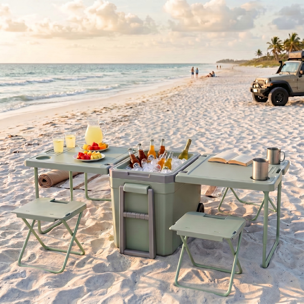 Alder Portable Multifunctional Outdoor Camping Table and Chair Set