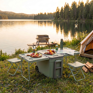 Alder Portable Multifunctional Outdoor Camping Table and Chair Set