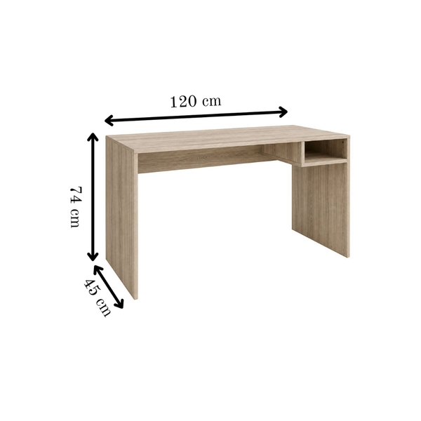 Student Desk with Shelf - 120 cm
