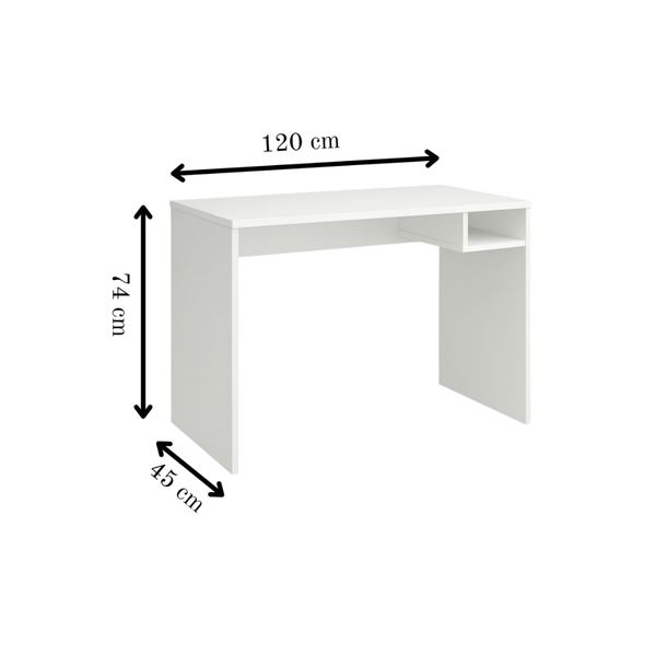 Student Desk with Shelf - 120 cm
