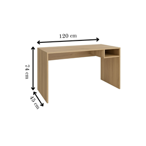Student Desk with Shelf - 120 cm