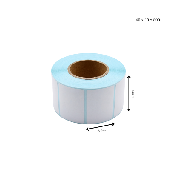Thermal Sticker Labels 800 pcs/roll - Set of 5 (4000 pcs)