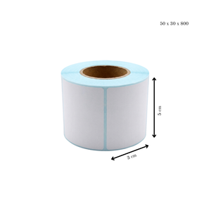 Thermal Sticker Labels 800 pcs/roll - Set of 5 (4000 pcs)