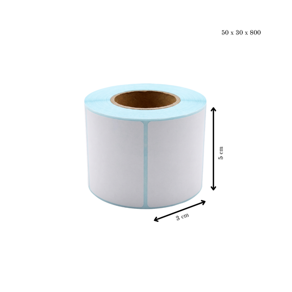 Thermal Sticker Labels 800 pcs/roll - Set of 5 (4000 pcs)