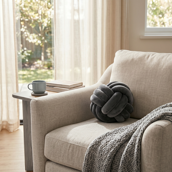 Novelle Knot Ball Throw Pillow