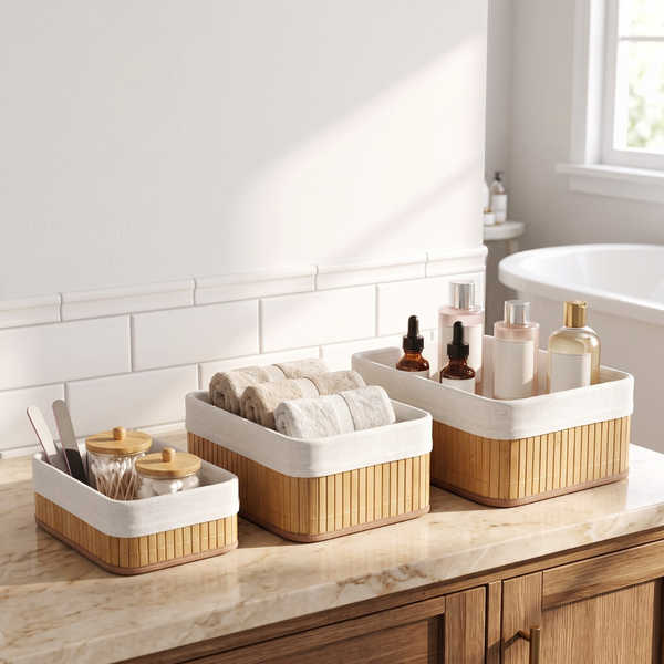 Marlow Bamboo Basket - Set of 3