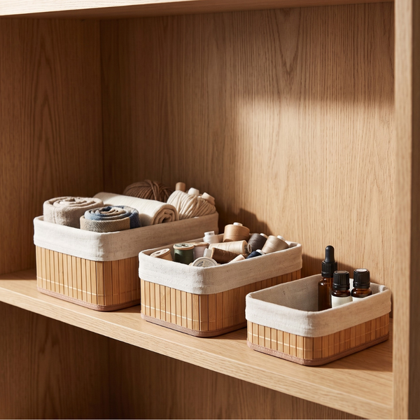 Marlow Bamboo Basket - Set of 3