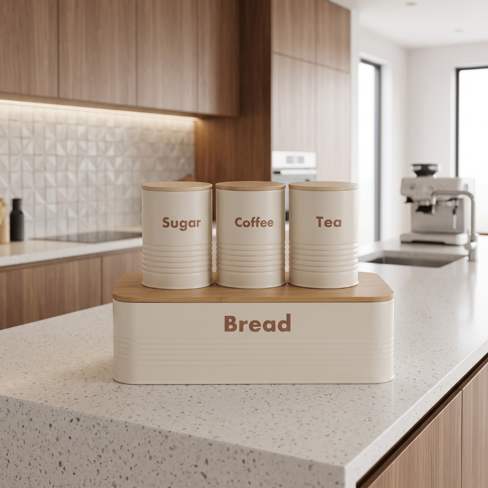 Syra Bread Box & Canister Set