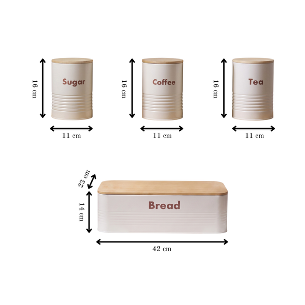 Syra Bread Box & Canister Set
