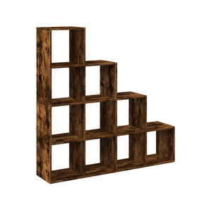Modular 10-Cube Staircase Display Shelf