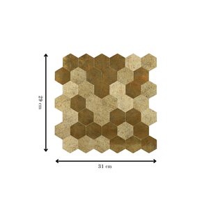 Amber Peel & Stick Tiles - Set of 10