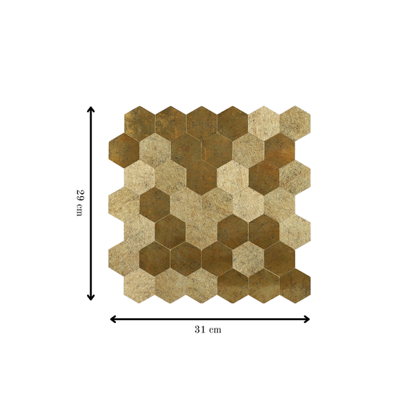 Amber Peel & Stick Tiles - Set of 10
