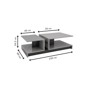 Opaline Two-Tone Coffee table
