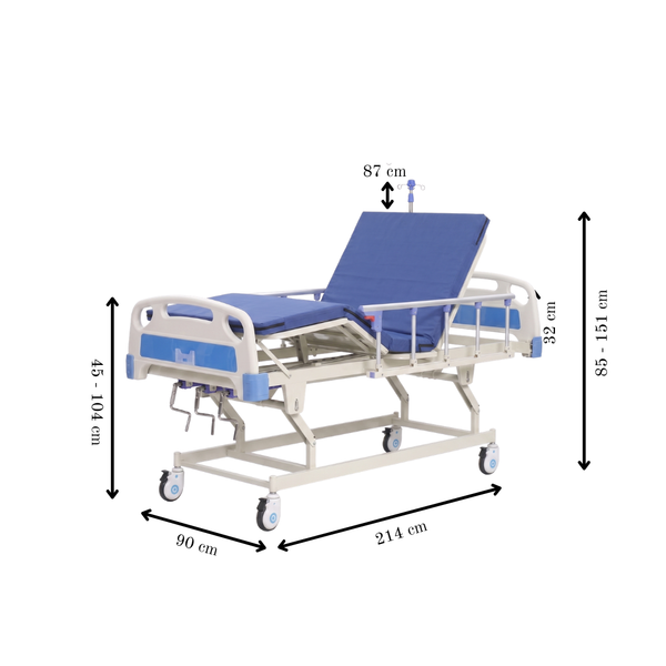Avior Manual Three-Function Bed