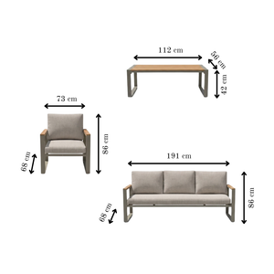 Caliora Outdoor Sofa Set