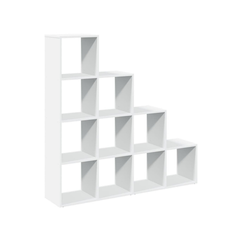 Modular 10-Cube Staircase Display Shelf