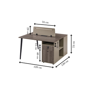 Kallisto Silkwood Dual Sided Office Desk