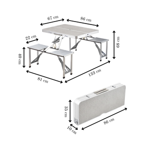 Voyager Foldaway Picnic Table & Bench Set