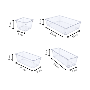 Clarity Drawer Organizer - Set of 25