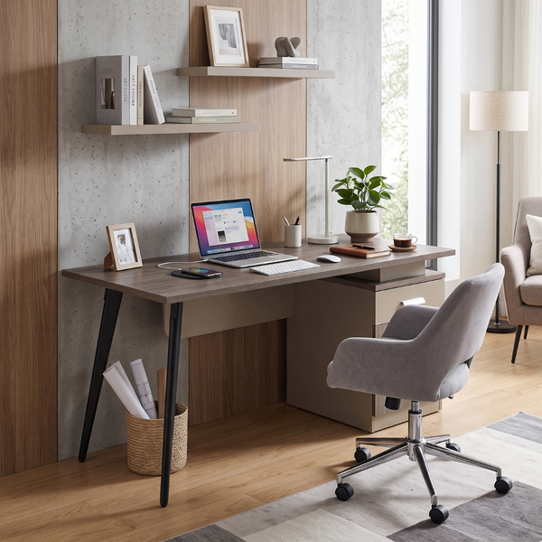 Kallisto Silkwood Premium Office Desk with Integrated Storage