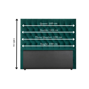 Praline Velvet Tufted Diamond Headboard