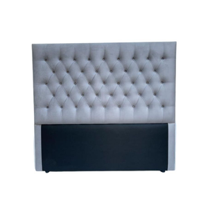 Praline Velvet Tufted Diamond Headboard
