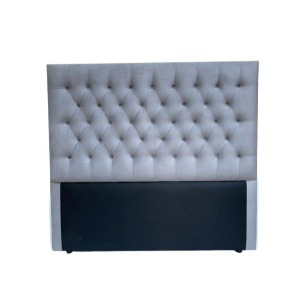 Praline Velvet Tufted Diamond Headboard